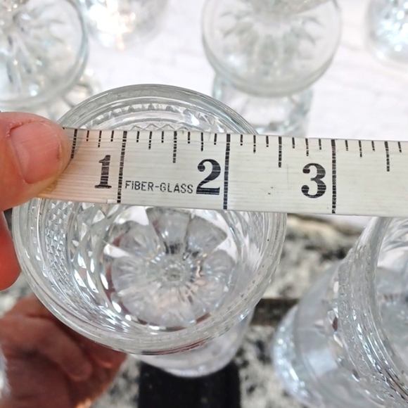 Anchor Hocking Clear Vintage Water Goblet Glasses 8 - Picture 4 of 7
